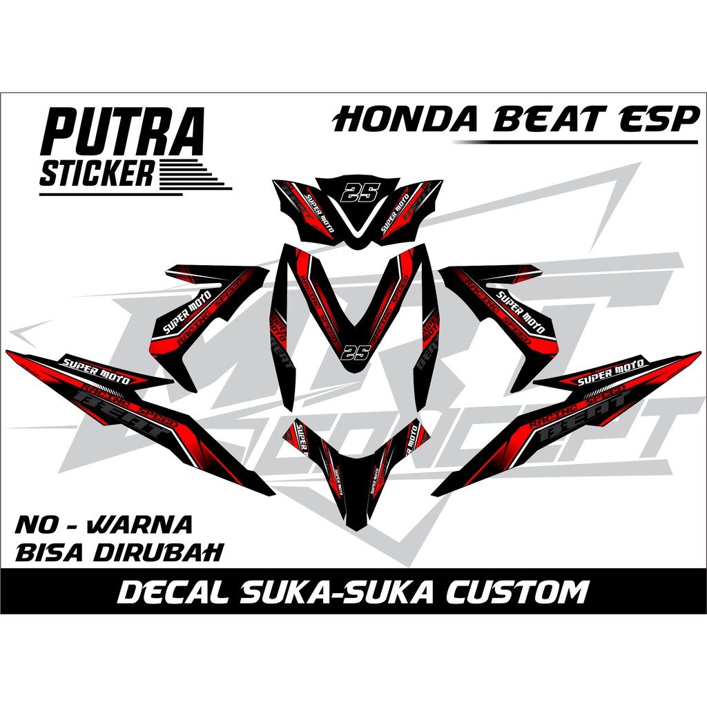 decal sticker honda BEAT ESP custom