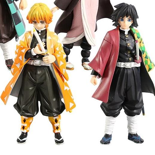 ➨ Tanjiro Nezuko Zenitsu Inosuke Action Figure Kimetsu No Yaiba ➥