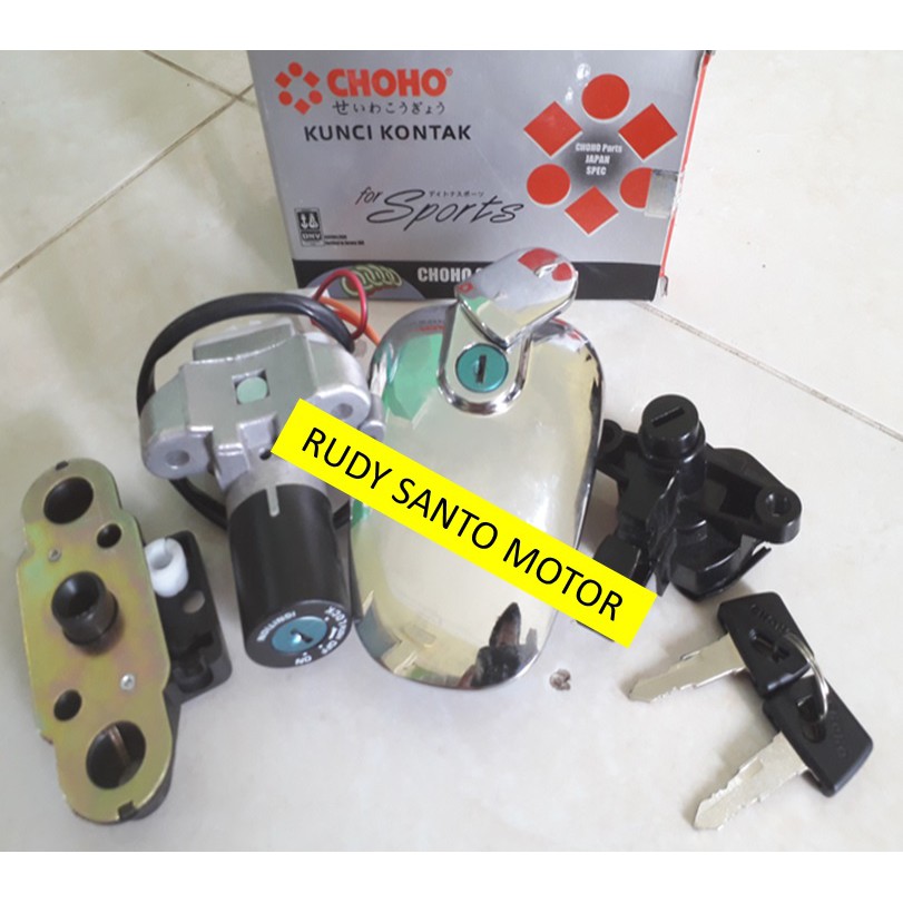 KUNCI KONTAK KEYSET ASSY KOMPLIT TUTUP TANGKI THUNDER 125 ASLI CHOHO