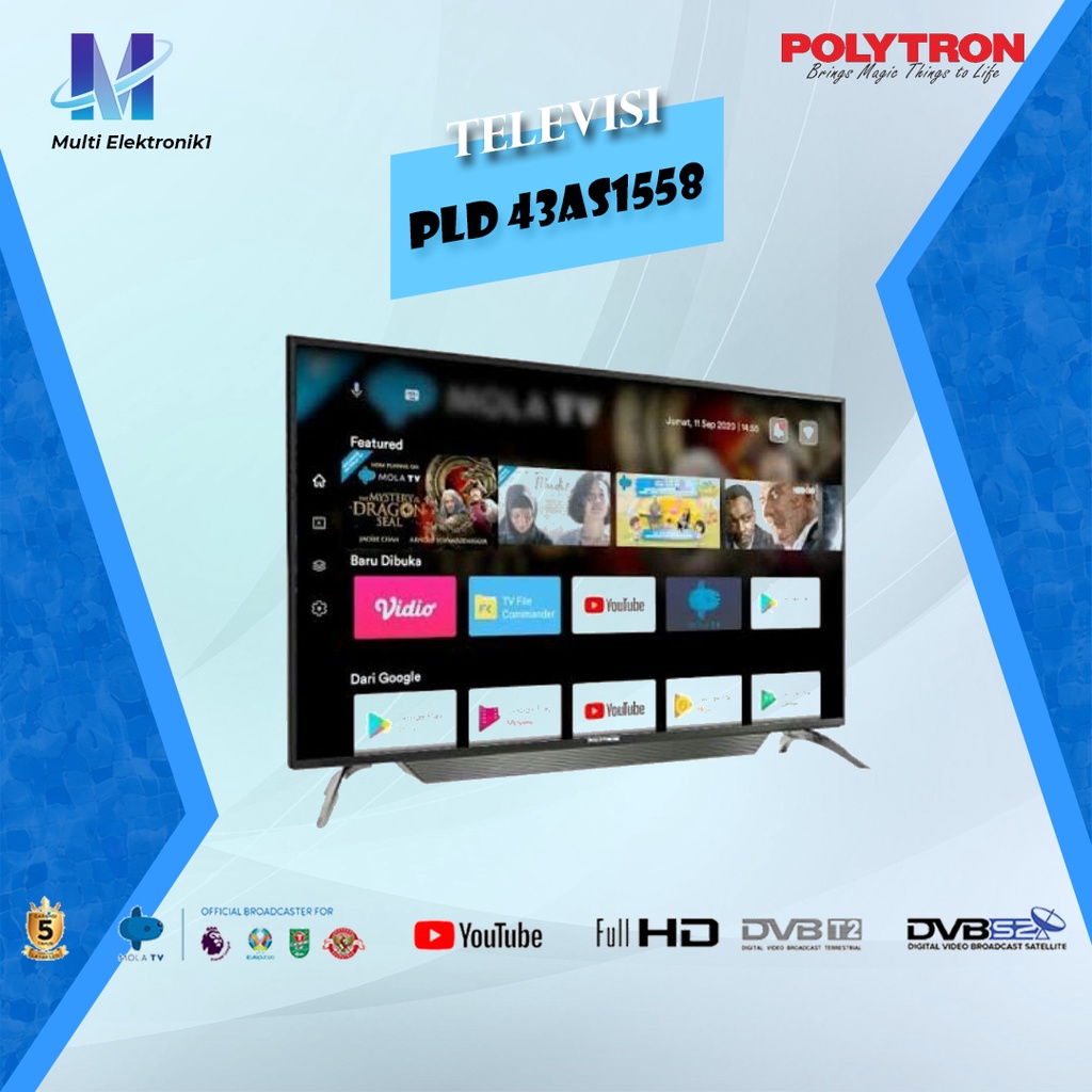 TV LED 43 inch POLYTRON PLD43AS1558 SMART TV