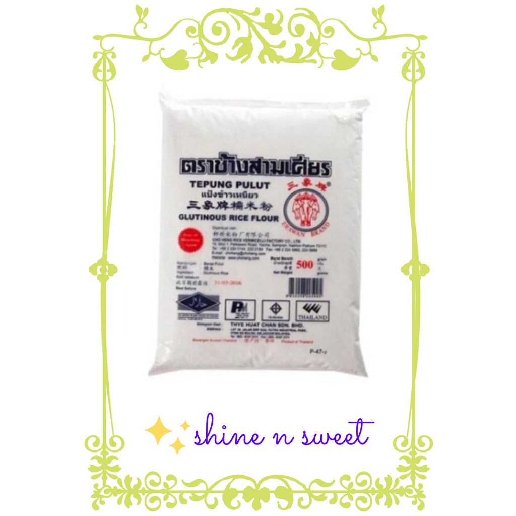 

Tepung Ketan Pulut Erawan 500gr