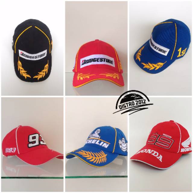 Topi Balap Racing 46 Bridgestone Honda Michelin 93
