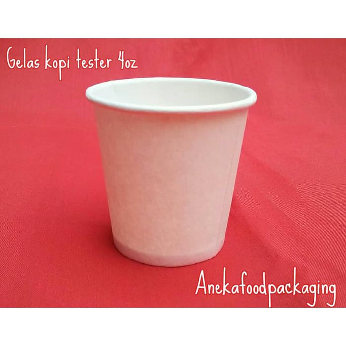 Gelas Kopi Tester/Paper Cup 4Oz