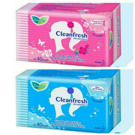 LAURIER Slim Pantyliner Cleanfresh Non / Fresh Floral Perfumed / pentiliner