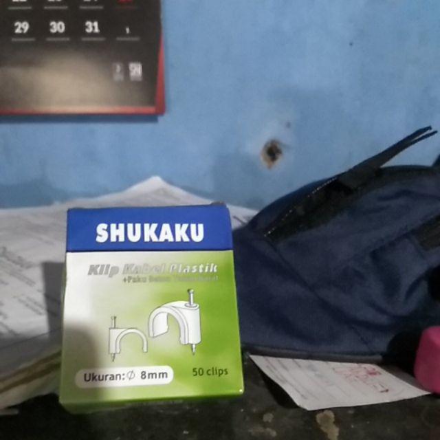 Klem Kabel Paku Beton 8mm Shukaku Klen Kabel Cable Clips 8 Mm