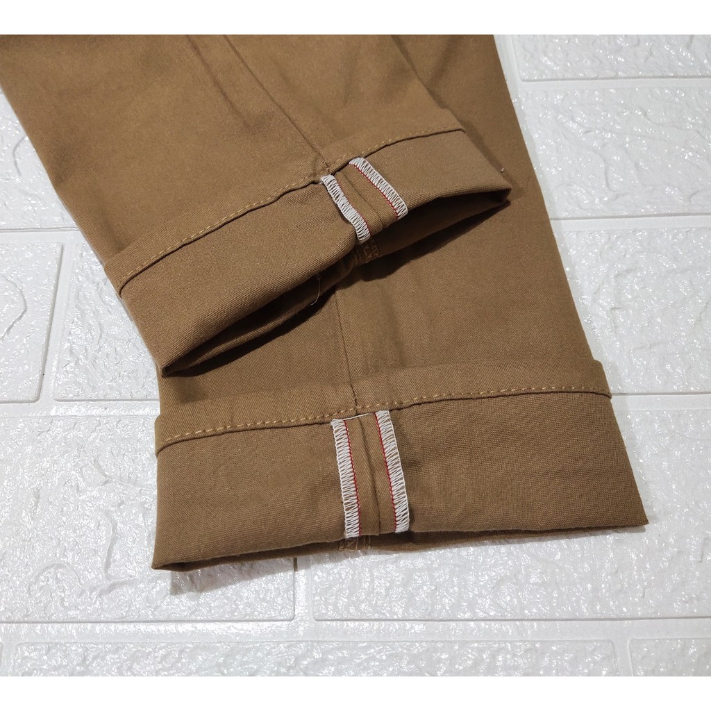 CELANA CHINO SELVEDGE PANJANG JUMBO PRIA