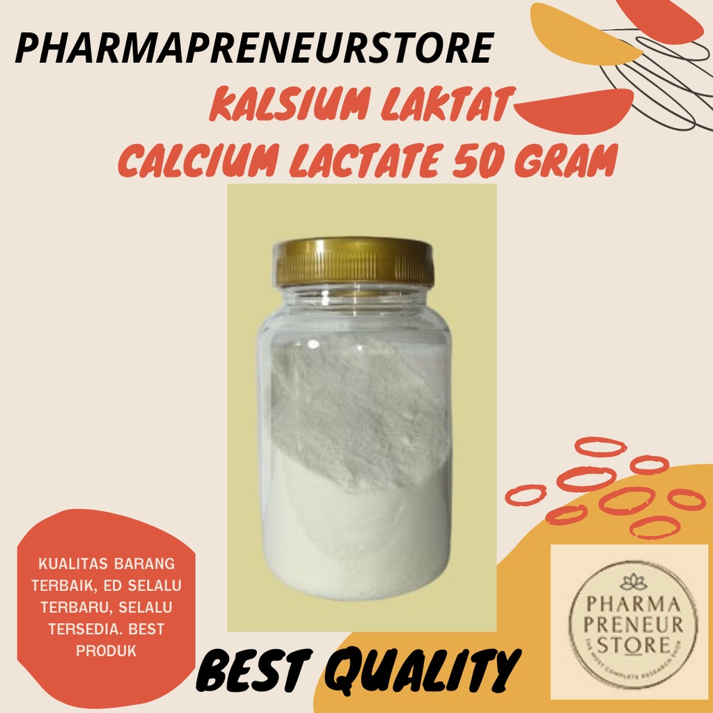 Kalsium Laktat / Calcium Lactate 50 GR BEST QUALITY