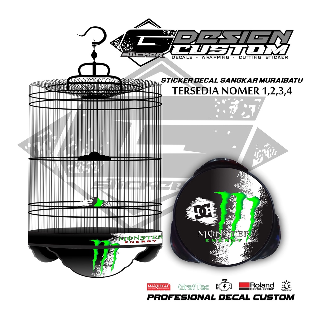 STICKER DECAL TEBOK MURAI NOMER 1 2 3