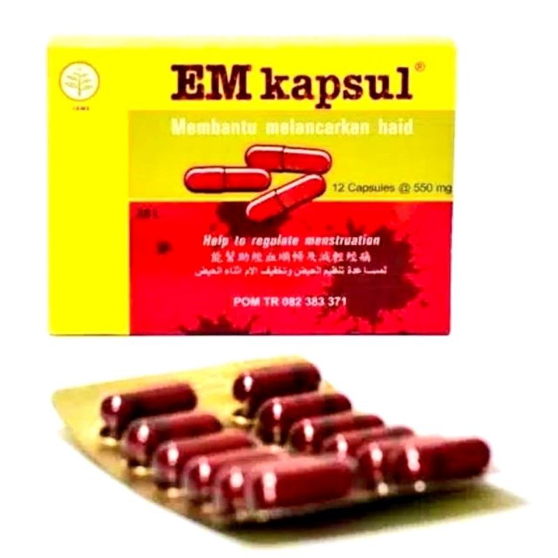 Em Kapsul (Membantu Melancarkan Haid) - Isi 12 Kapsul