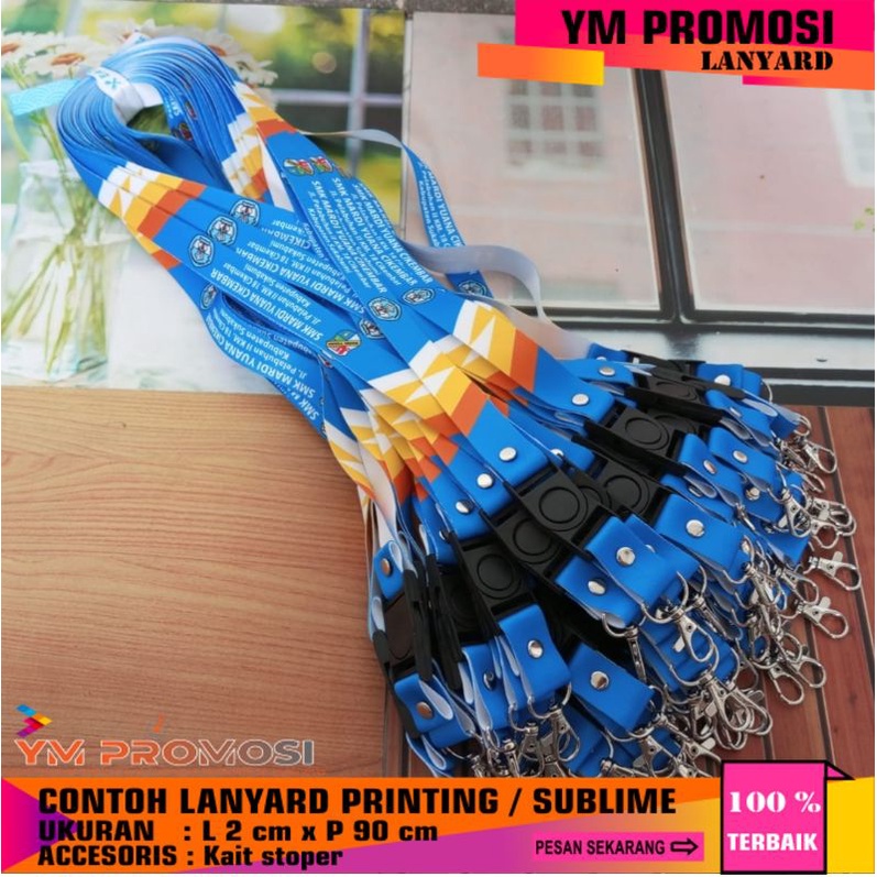 

TALI LANYARD PRINTING / SUBLIME CUSTOM 1 SISI ( BISA CETAK SATUAN )100 % Bergaransi #taliidcard #idcard #talilanyard