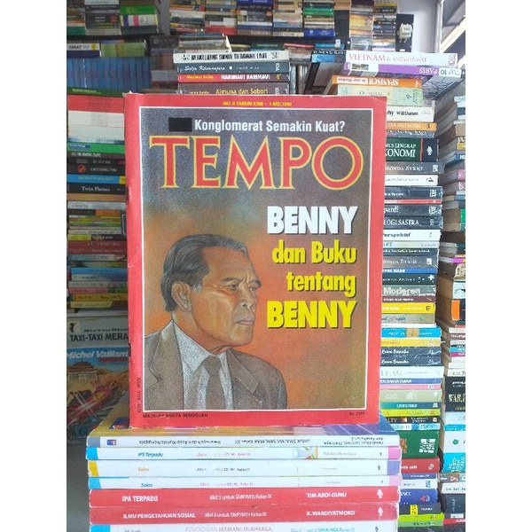 Majalah TEMPO edisi 1 Mei 1993 BENNY Dan Buku tentang BENNY