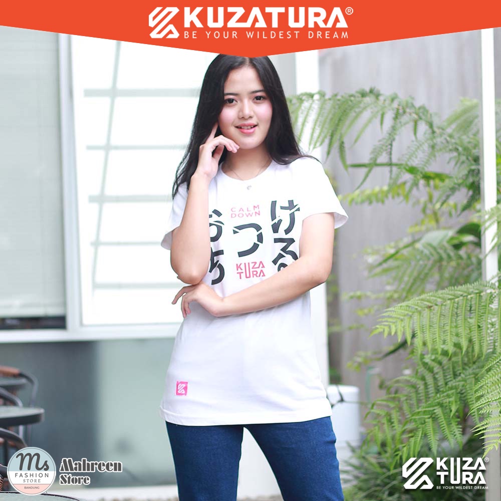 Pakaian Wanita T-Shirt Kaos Wanita Cotton Combed Original Kuzatura | KLX 386