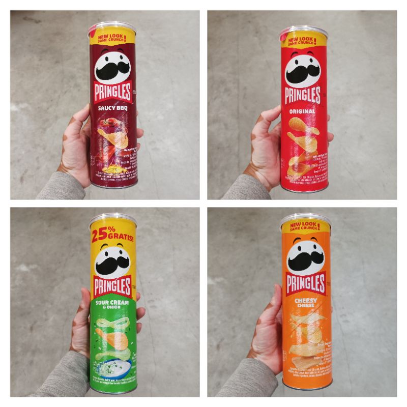 

PRINGLES Potato Crisps klg 107g All Varian / Pringles Keripik Kentang 107gr