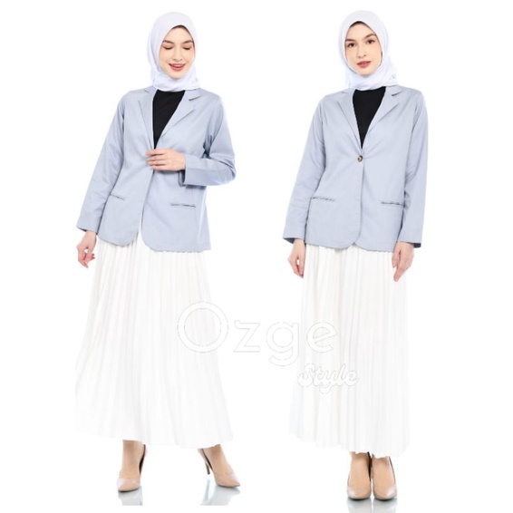 BLEZER CASUAL WANITA PREMIUM  OUTER KOREAN TRENDY TERBARU / BLEZER KERJA WANITA FIT M-L