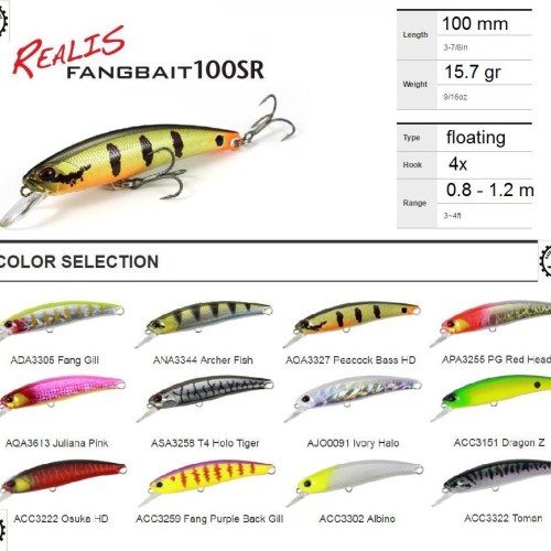 DUO REALIS FANGBAIT 100SR