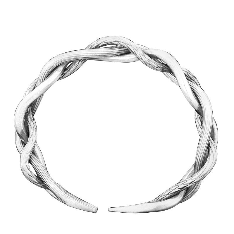 [Women Men Retro Simple Twisted Woven Bangle Bracelets] [Girls Trendy Open Cuff Bangle] [Jewellery Gifts for Girlfriend]