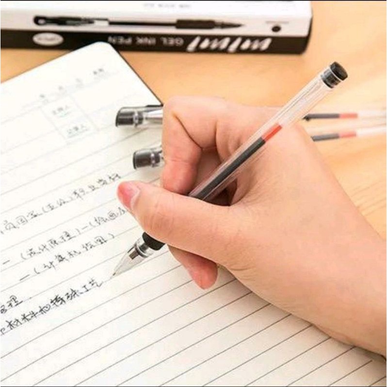 

Pulpen Gel Mini 0.5mm Bolpen Pulpen Tinta Gel Pena Sekolah Tipe Gel Hitam
