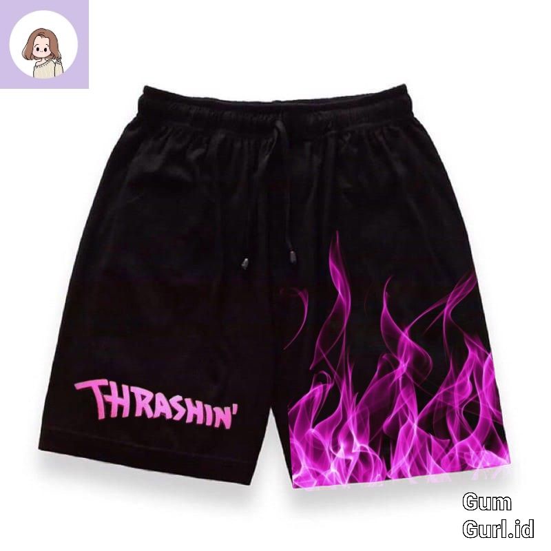 GumGurl short pants THRASHIN' PINK pria wanita unisex celana dalam pendek distro api shortpants boxe