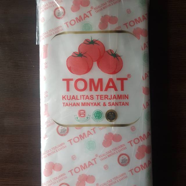 Plastik PE Merk Tomat Ukuran 1/2 kg (12x25cm)