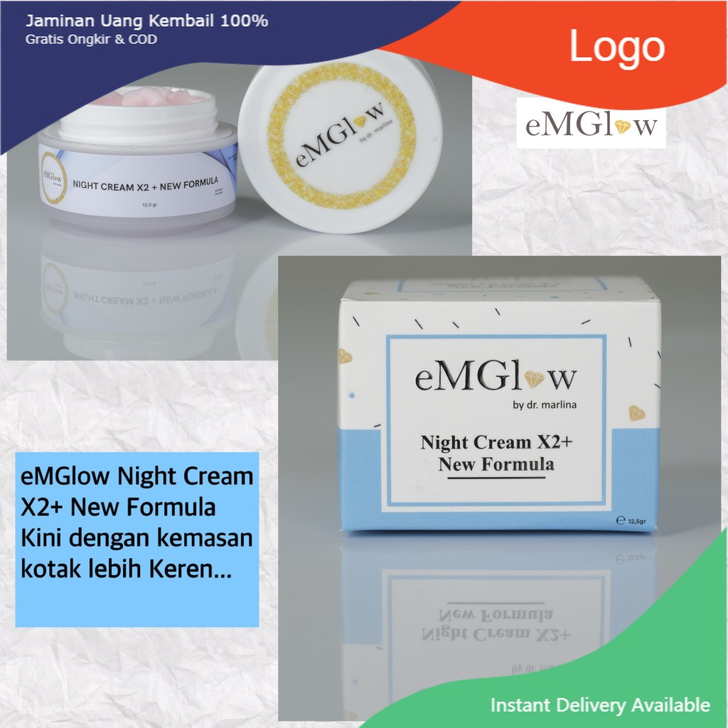 eMGlow NIGHT CREAM X2+ NEW FORMULA