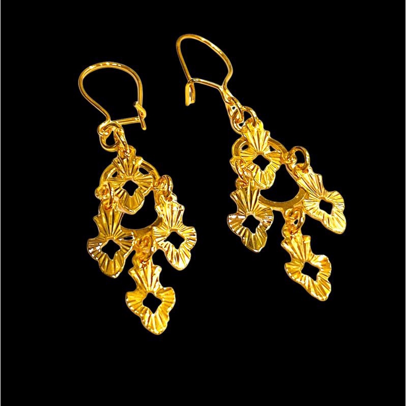 anting jurai lapis emas perhiasan anting