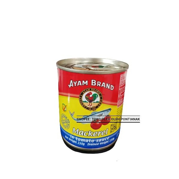 

AYAM BRAND SARDINE OVAL - IKAN SARDEN DALAM KALENGl MACKEREL 230 Gr