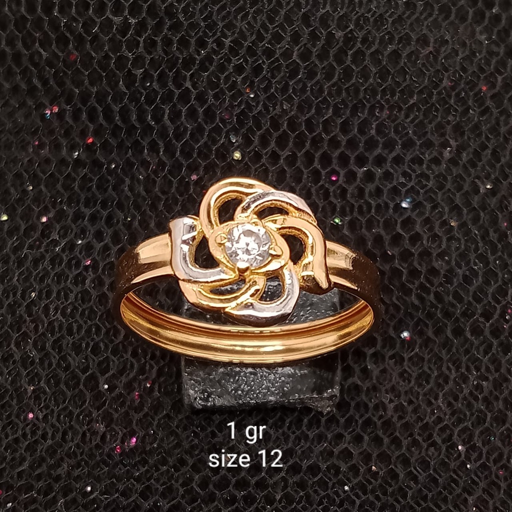 Cincin Emas 17K - 1 gr Kadar 750 - 271