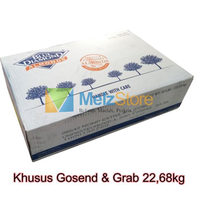 

Kacang Almond Mentah Kupas Utuh Raw Whole Blue Diamond Kemasan Dus Bibisale318
