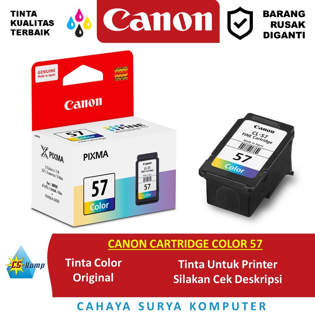 CANON CARTRIDGE COLOUR 57 UNTUK PRINTER E400 - E460 - E480 - E410