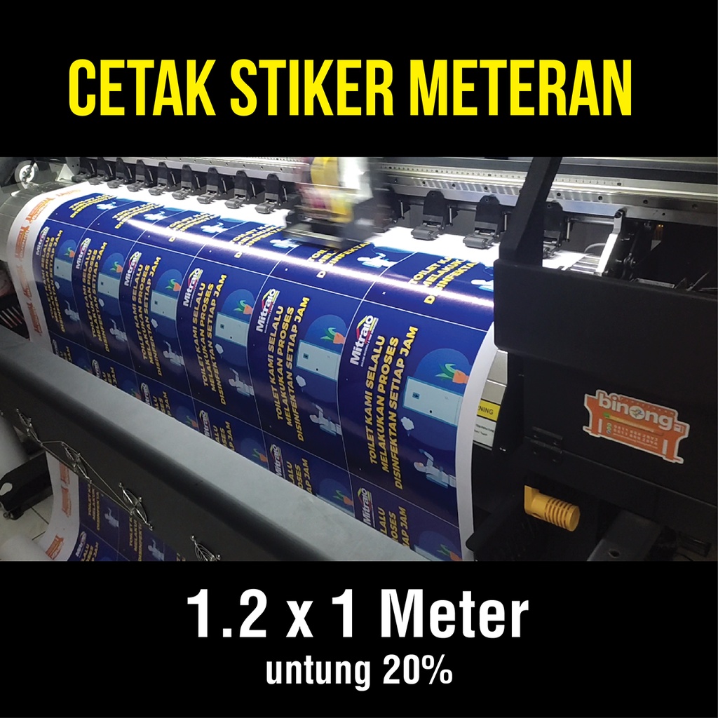 

Cetak Stiker Vinyl/Transparan Label Meteran