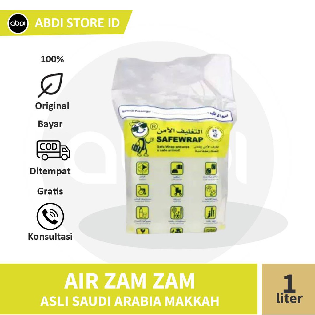 

Air Zam Zam 1 Liter ASLI Makkah Saudi Arabia