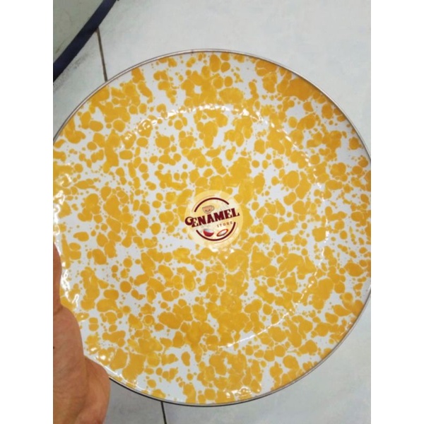 Nampan (NP27cm) Enamel blirik Kedaung Surabaya