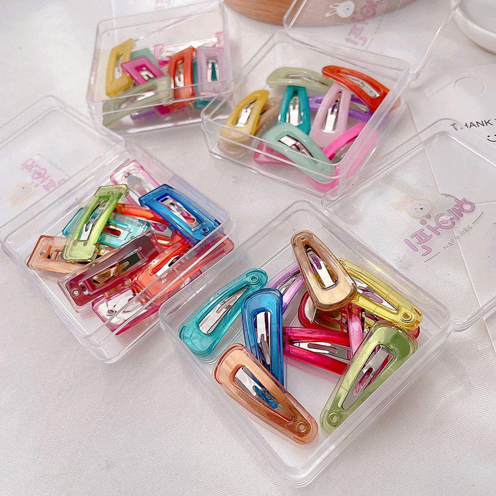 Jepit Rambut Warna Jelly Agustinina Frosting Lovely Barrttes Cute Square Acrylic Hair Clip