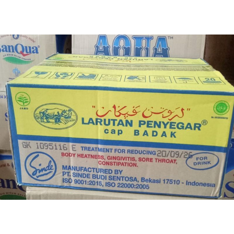 

Larutan Penyegar Cap Badak/dus