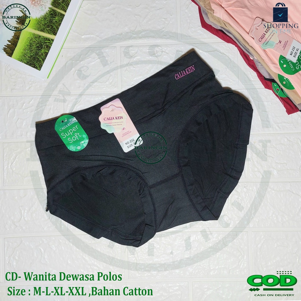 ISI 3 PCS -Celana Dalam Wanita UnderPants Underware CD Briefs Elastis