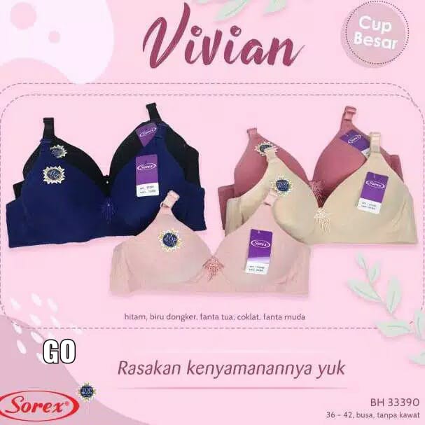 Sorex BH Bra Tanpa Kawat Busa Tipis Casual Style Cup Sedang Art 17232 -  Hijau Tua, 36 di Deinay | Tokopedia