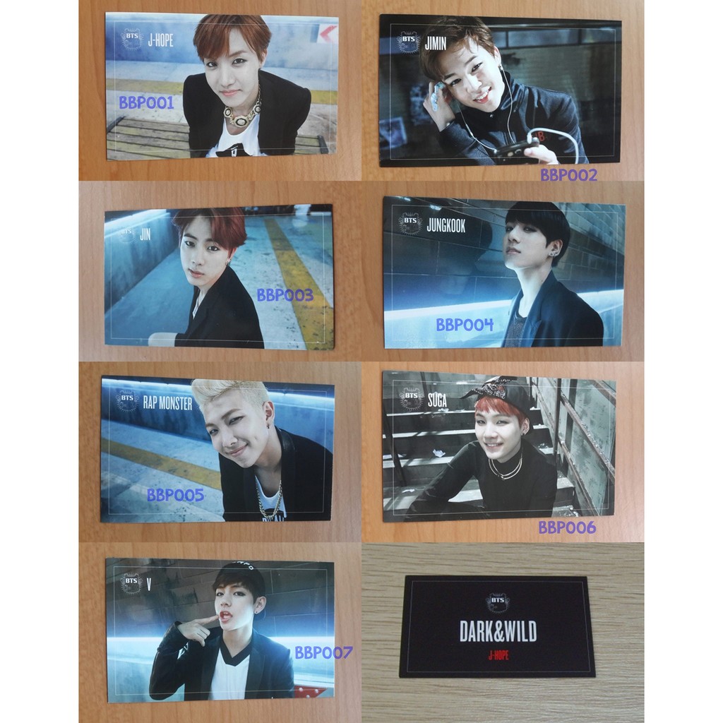 Bts Dark And Wild Photocards Bts