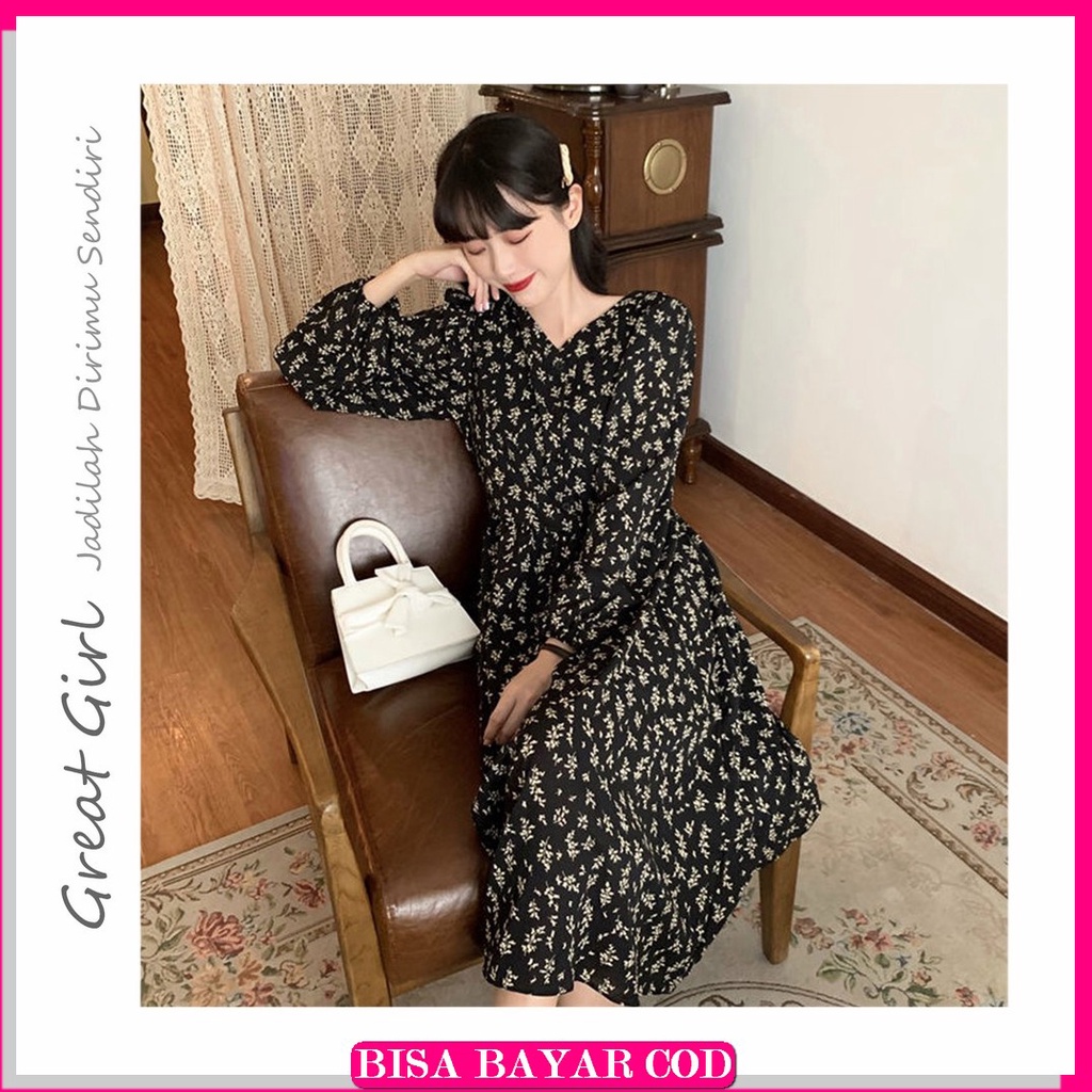 Casual Dress / Oversize Dress / Dress Kekinian / Long Dress / Kor UQ907 Casual Dress Korea Terbaru