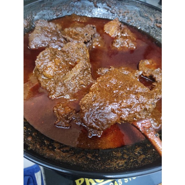 

Rendang Daging Padang - bumbu melimpah 1box isi 10 ptg