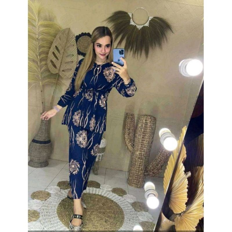 [BISA COD] Setelan Jumbo LD120 One Set Rayon Premium