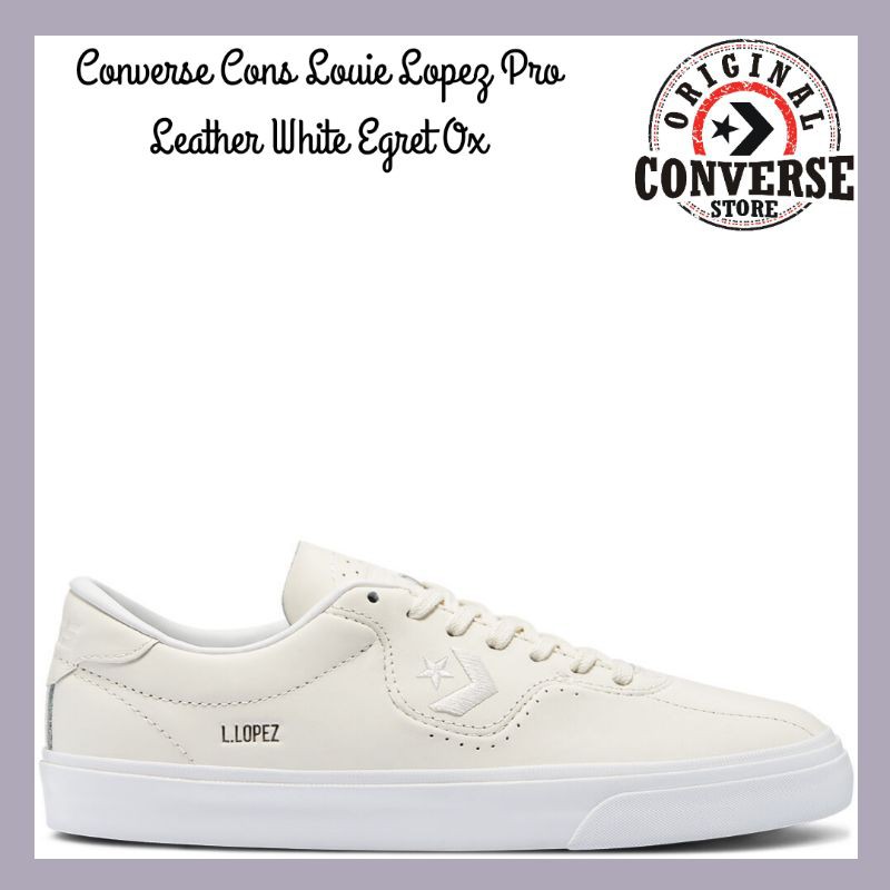 ORIGINAL CONVERSE CONS LOUIE LOPEZ PRO LEATHER WHITE EGRET Ox 170500C MENS