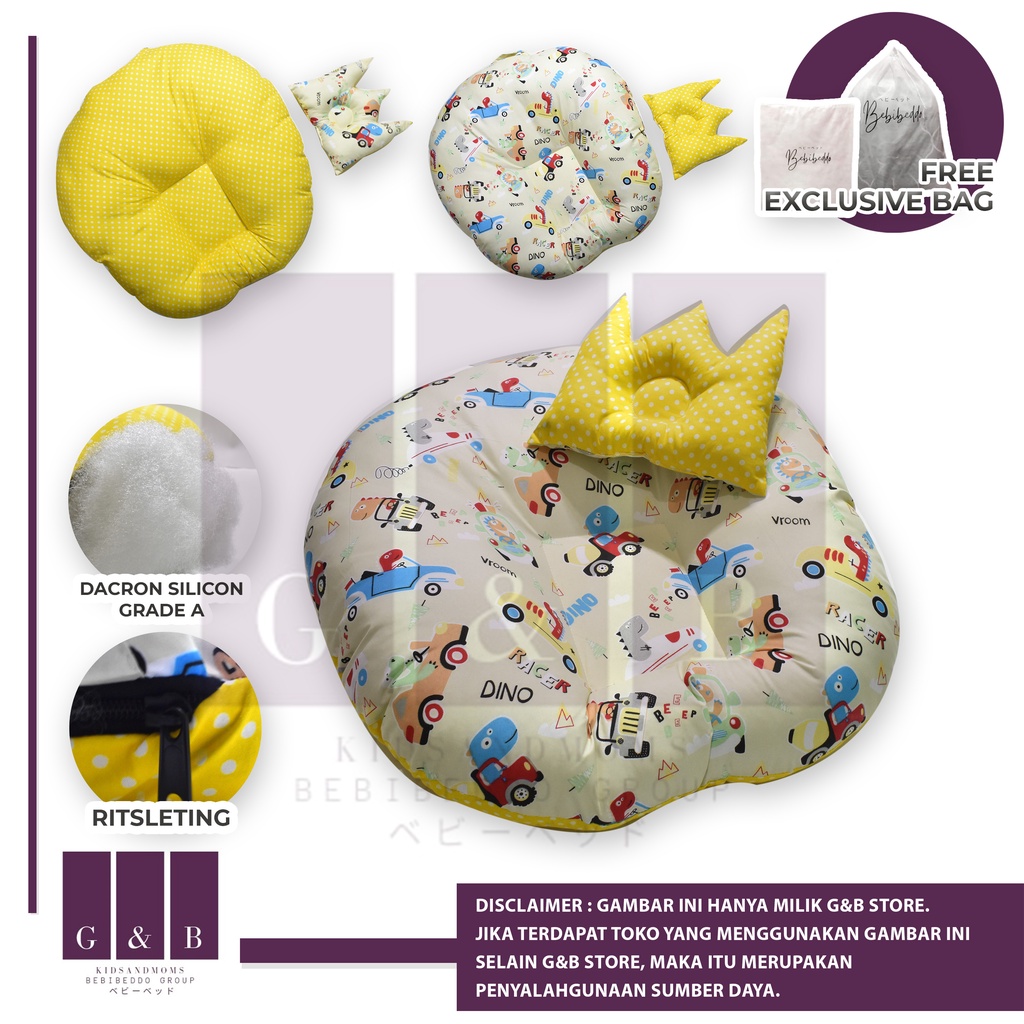 PREMIUM KASUR BAYI MULTIFUNGSI SOFA BAYI PREMIUM TEBAL FREE BANTAL PEYANG CROWN