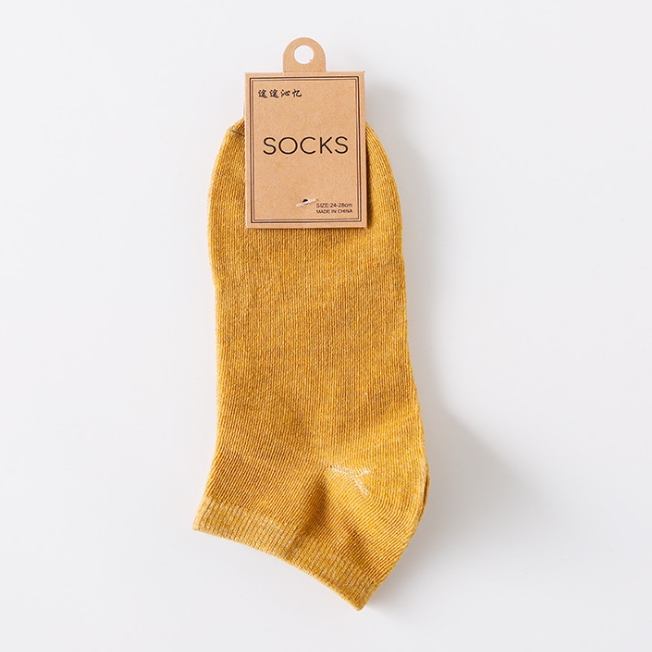 OSM - K462 Kaos Kaki Pria Polos Semata Kaki / Kaos Kaki Ankle Man / Socks / Short Socks/ Sepatu-K462 Kuning