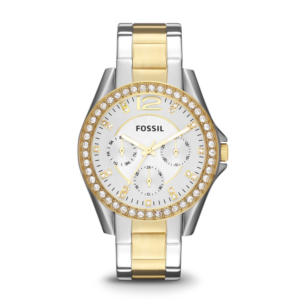 Fossil Riley - Silver Round Dial 38mm - Stainless Steel