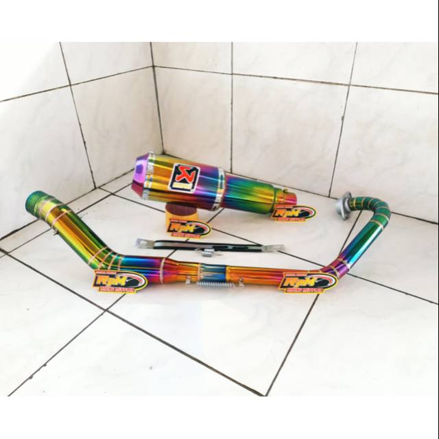 Knalpot AKRAPOVIC GP Rainbow VIXION - CBR150R - CB150R - SATRIA FU