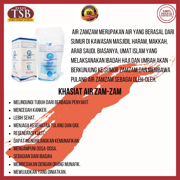 

Ay00! Air Zam Zam 5 Liter Zamzam 5 Ltr