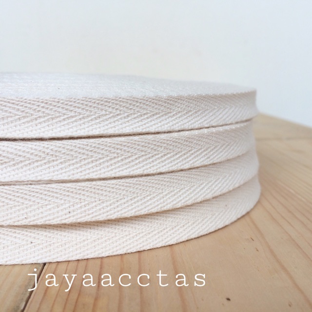 

Tali webbing twill type 1.0 cm bahan katun