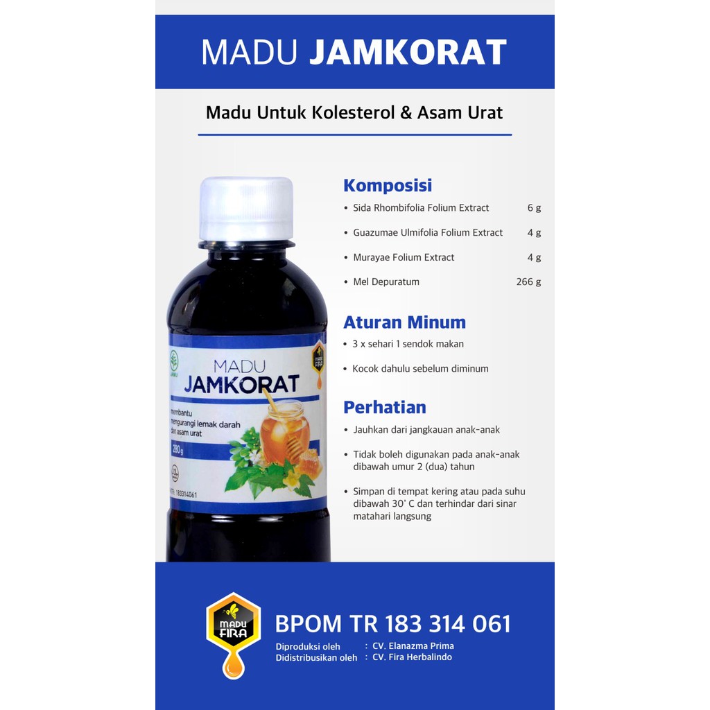 

Madu Jamkorat Herbal Kolesterol Herbal Asam Urat Terbaik