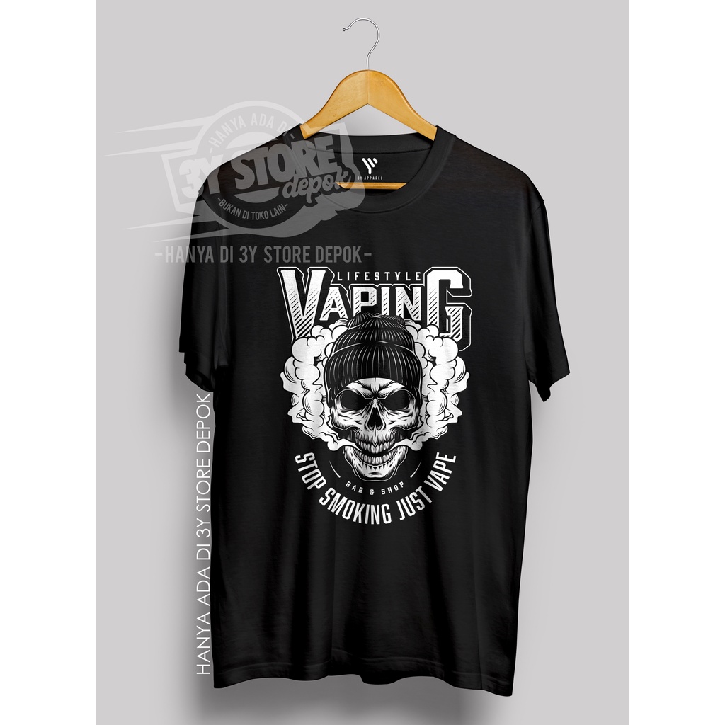 KAOS SANTAI HOBI VAPING VAPE BAHAN PREMIUM DISTRO COTTON COMBED 30S PRIA WANITA - 3Y STORE