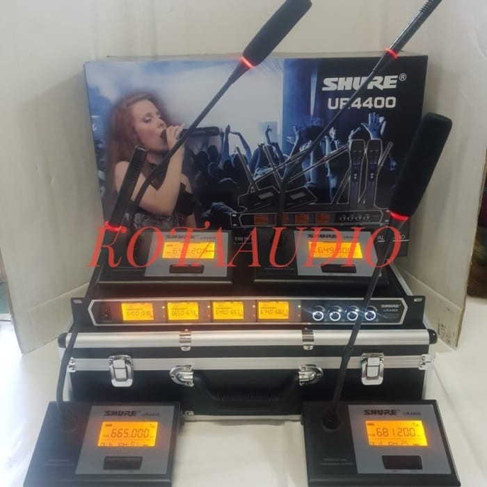 Mic Podium/ Conference UR4400/UR 4400 4bh Mic Meja Wireless